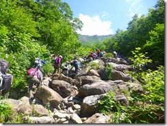 2-07巨石をぬって登っていきます