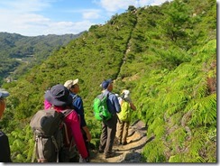 26尾根へ延びる急登の登山道IMG_2436