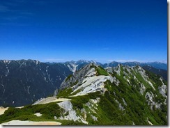 2-20東沢岳、餓鬼岳への縦走路