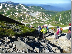 3-12さらに雷鳥平へ下山します