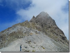 4-24槍ケ岳下山風景