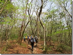 12 九千部山の縦走路