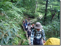 1-03木道を山の鼻を目指します