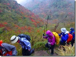 20紅葉を見ながら国見岳への急登