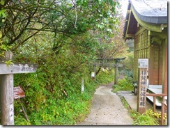 05鳥居をくぐり山道に入ります