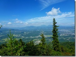 12さらに九重連峰が見えます、阿蘇山も見えました