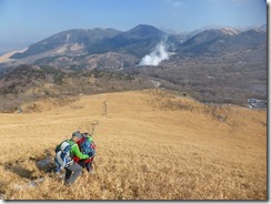 25下山路､八丁原と黒岩山、大崩の辻