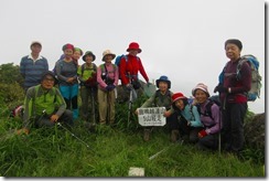 １６七つ石山山頂にて