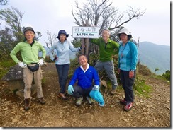 2-47　6座目祖母山にて登頂写真