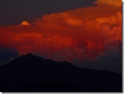 2-32剣山から見る夕焼けの剱岳