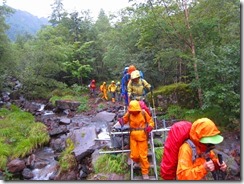 64最終日出発赤岳鉱泉