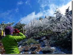 07かもしか展望台、うっすら積雪が・・・