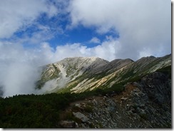 3-12野口五郎岳が見えてきました