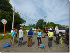 01徳永ガイドによる挨拶、器具利用方などの説明