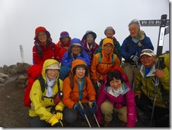 3-13北横岳北峰2480mにて登頂写真
