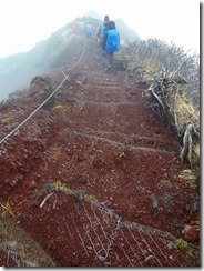 38下山です、横は崩壊しています