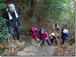 09急登の登山道