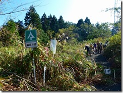 02登山道は霧越林道に入る