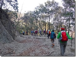 29　マロン岩峰登山口まで引き返して下山は林道歩きです