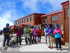 4-14槍ケ岳山荘到着