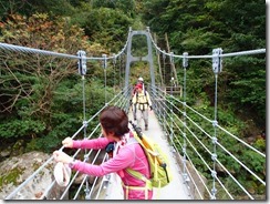 28帰りは吊橋を渡り登山口へ戻りました