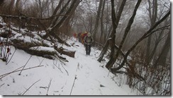 09やっと雪山山行らしくなりましたネ