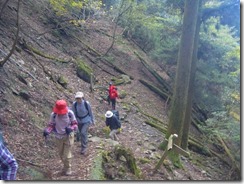 02古処山へ向けて登山中