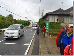 02物袋バス停で下車です