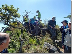 1-16北西方向に下山します