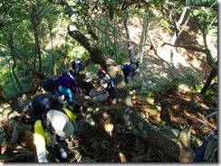 2-22夏木山直下の上り