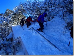 17下山も慎重に通過します