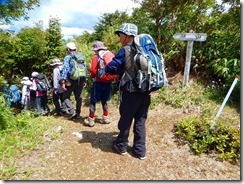 １３分岐から俵山へ向かう